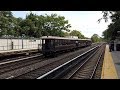 Brooklyn New York Vintage Subway Trains Pass By Neck Road Station 2019