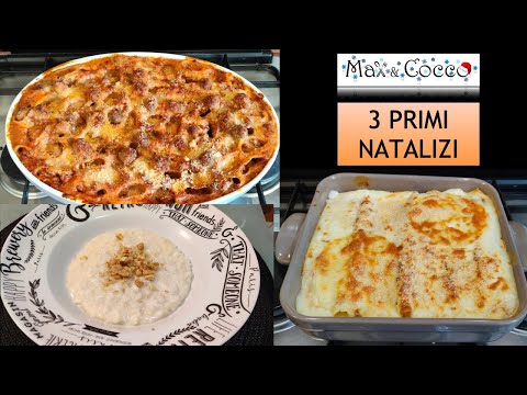 3 Ricette di PRIMI PIATTI NATALIZI di sicuro successo