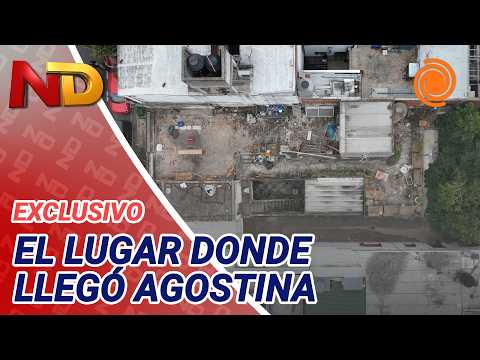 El drone de El Doce mostró imágenes de la CASA ALLANADA en Cofico en busca de Agostina Vega