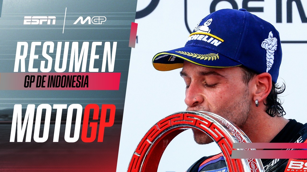 MARCO BEZZECCHI SE QUEDÓ EL GP DE INDONESIA Y LOGRÓ SU QUINTO GP DE LA TEMPORADA | MOTOGP RESUMEN
