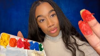 ASMR Spit Painting You With Edible Paint 🎨 💦 Up Close Personal Attention ASMR