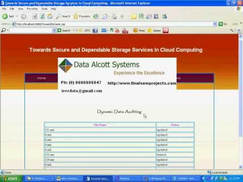 Towards Secure and Dependable Storage Services in Cloud Computing