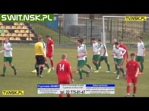 tv.nsk.pl 2019-03-24 MKS Świt II Nowy Dwór Maz. - Escola Varsovia Warszawa 4:1 (1:0) Maciejewski 2:0