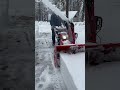 Using our new Honda snowblower hss1332a during a storm #snow #snowblower