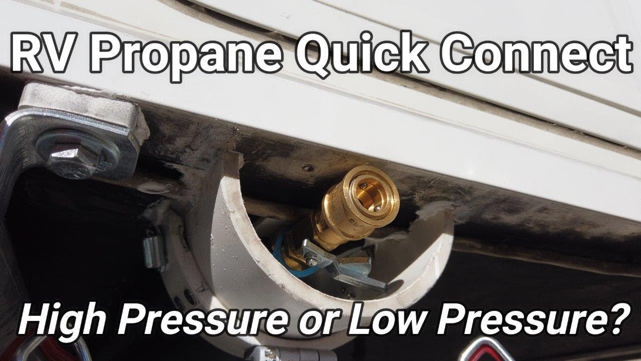 Watch video RV Propane Quick Connect - High or Low Pressure Now RV Propane Quick Connect - High or Low Pressure