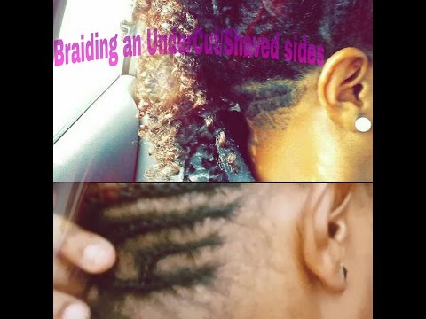 How to braid an UnderCut | Gripping Short Hair  (no flyaways)