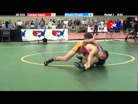 University Nat`ls FS  60 KG / 132.25 lbs: Camden Eppert vs. Vincent Pizzuto