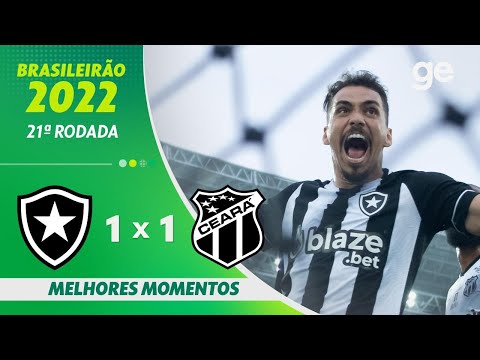 Gols e lances de Botafogo x Ceará