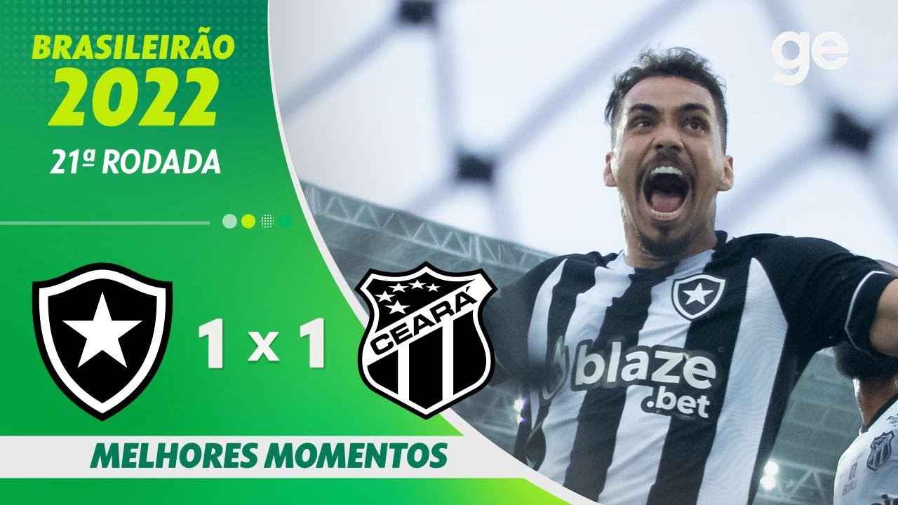 VÍDEO: Gols e melhores momentos de Botafogo 1×1 Ceará