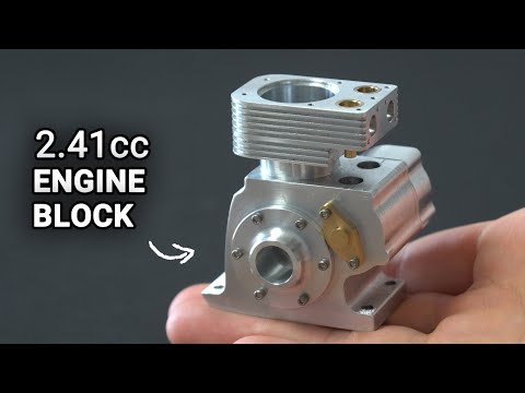 Making a 4 Stroke Engine. Episode 4 - Engine Block and Cylinder Head