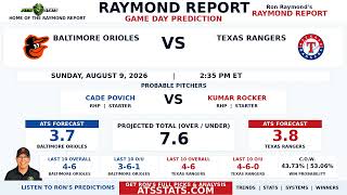 Baltimore Orioles vs Texas Rangers Prediction | Raymond Report | August 9, 2026