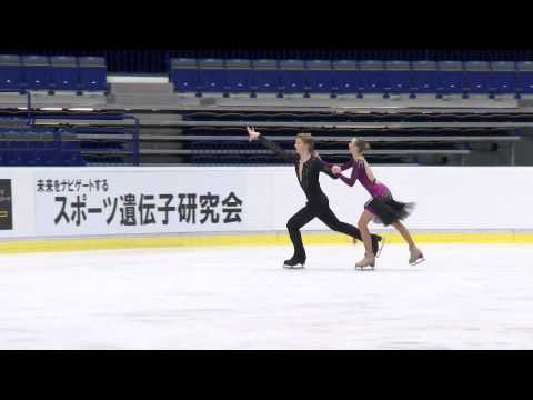 ISU 2014 Jr Grand Prix Ostrava Short Dance Kristsina KAUNATSKAIA / Yan LUKOUSKI BLR