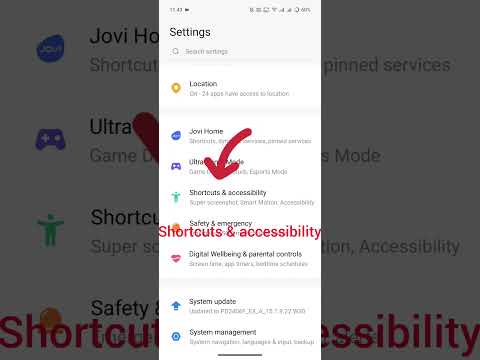 Shake to turn on the flashlight 🔦ll Vivo & iQOO mobile 📱 ll #shortsll Android mobile easy solutionll