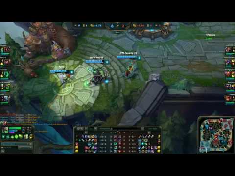 LoL: Freeze Twitch vs Lucian ADC SEASON2016 May 2016