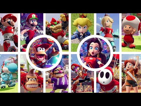 All Character Victory Animations in Mario Strikers Battle League