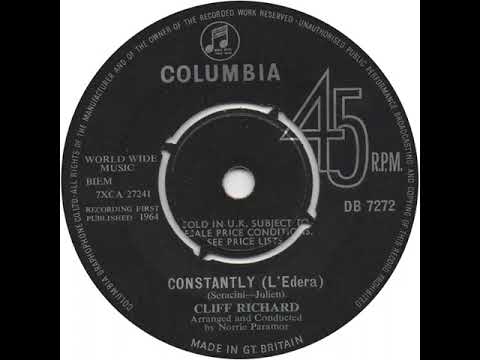 UK New Entry 1964 (92) Cliff Richard - Constantly (L'Edera)
