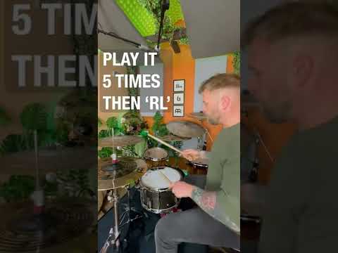 cool crossover drum fill! #drumfill #drummer #drumlessons