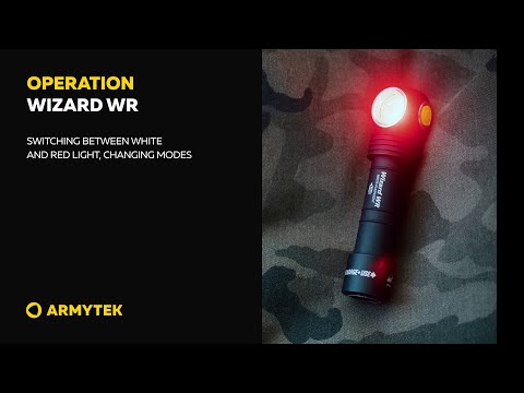 Wizard WR – Switching between white and red light, changing modes