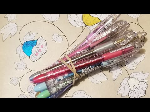 Chit Chat and Pentel Sparkle and Milky Pop Pens  Swatch