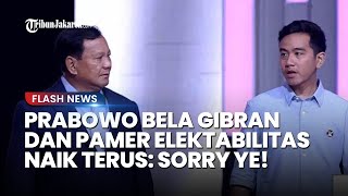 Prabowo Tegas Bela Gibran yang Diremehkan Bak Bocah Kemarin Sore, Menhan Pamer Elektabilitas Tinggi