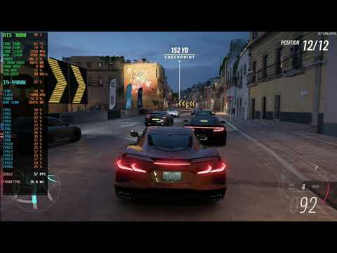 Forza Horizon 5 benchmark Asus 3080 TUF RTX OC 10GB + 9900k 1080P/1440P/4K Max (8x MSAA ON/OFF)