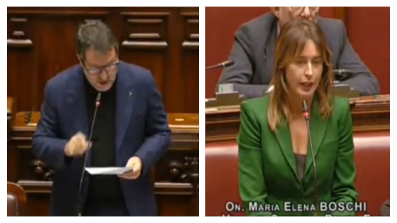 SALVINI COMMENTA IL VESTITO DI MARIA ELANA BOSCHI “MI COMPLIMENTO PER LA SCELTA CROMATICA”