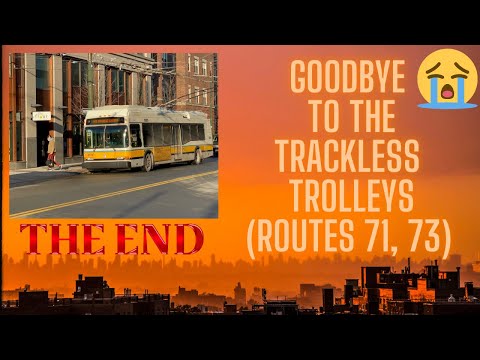 Trackless Trolleys & More Buses in Harvard Sq (3/11/22)