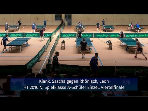 HT 2016 N – Kiank, Sascha gegen Rhönisch, Leon