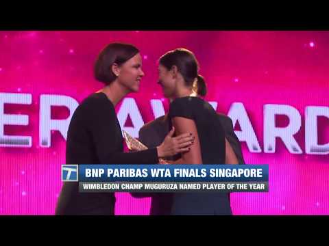 Court Report | October 21, 2017 Garbine Muguruza Wins 2017 WTA Player of the Year