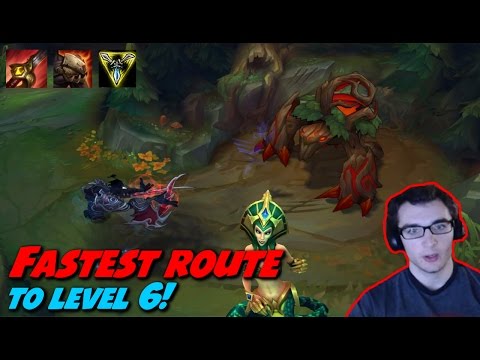 Fastest route to level 6 in the jungle