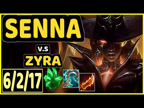 4LAN (SENNA) vs ZYRA - 6/2/17 KDA BOTTOM SUPPORT GAMEPLAY - BR Ranked MASTER