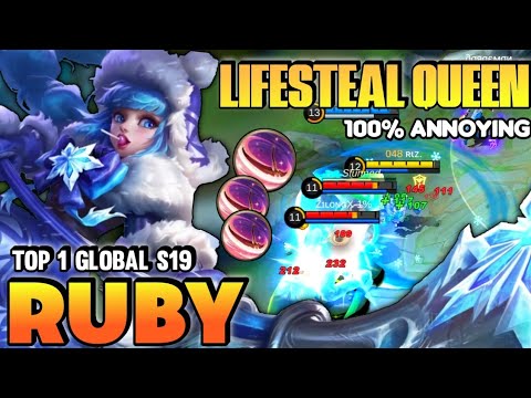 Ruby Best Build 2021 | Top 1 Global Ruby Gameplay | Mobile Legends✓