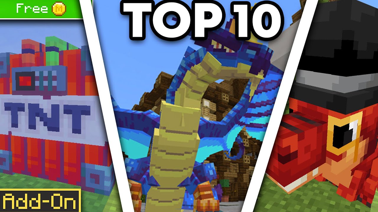 Top 10 FREE addons For Minecraft Marketplace!