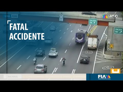 Fatal accidente por exceso de velocidad en Lima, Perú