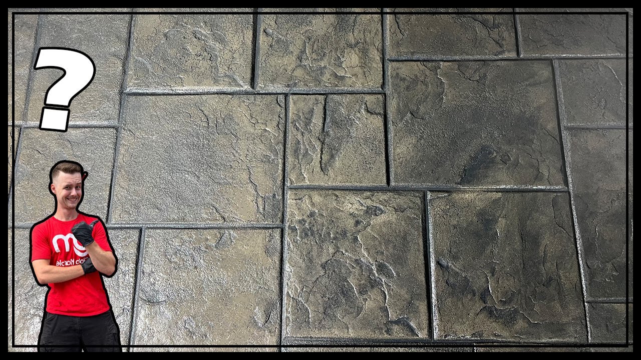 SM 3001 Concrete Stamp Demo. Titanium Gray Finish