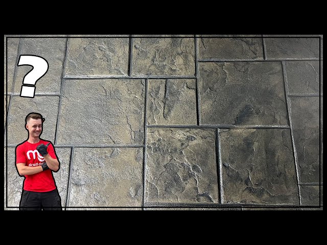 SM 3001 Concrete Stamp Demo | Titanium Gray Finish