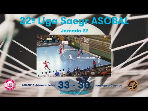 32ª Liga Sacyr ASOBAL J22: ABANCA Ademar León - Incarlopsa Cuenca 33-30