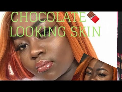 How to get a CHOCOLATE 🍫 looking skin , BLACK girl edition || QueenAuri