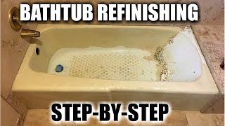HOW TO REGLAZE A BATHTUB #5 | Removing Paint from a Tub that has been Refinished before | DP Tubs