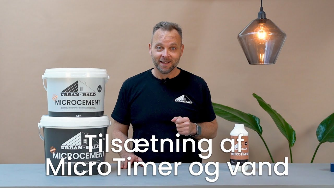 MicroCement: Juster tørretiden og konsistensen med MicroTimer og vand