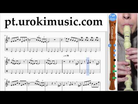 Curso de Flauta Doce G. The Pink Panther - Theme Song Tablatura Parte#2 um-i372