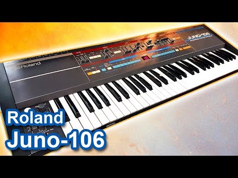 Roland Juno-106 Vintage Analog Synth — Excellent Condition, Fully Functional w/ Gig Bag image 11