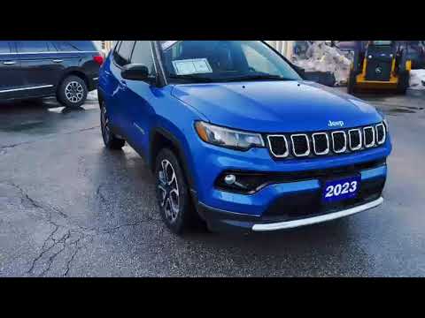 2023 Jeep Compass Limited 4x4 in Blue for sale at Pine Tree Ford in Woodbridge, ON