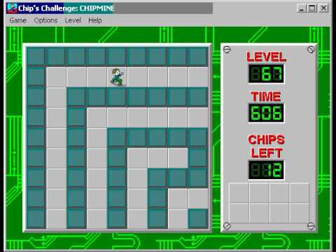 Chip's Challenge 1 Level 67 (Chipmine) - 518 seconds