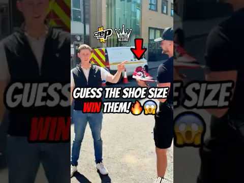 GUESS THE SHOE SIZE AND WIN THEM🔥😱