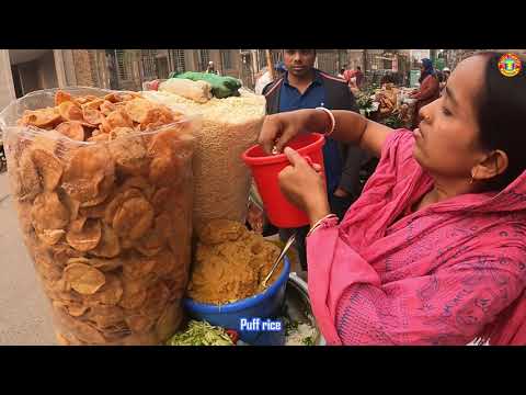 The Jhal Muri Queen  Hard Working Woman with Extreme Knife Skills! #BdFood