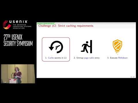 USENIX Security '18 - Foreshadow: Extracting the Keys to the Intel SGX Kingdom...