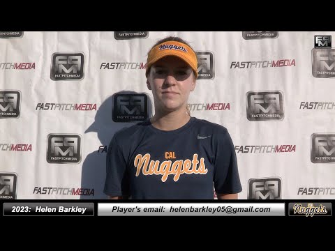 2023 Helen Barkley 4.3 GPA - Athletic Middle Infielder Softball Skills Video - Cal Nuggets