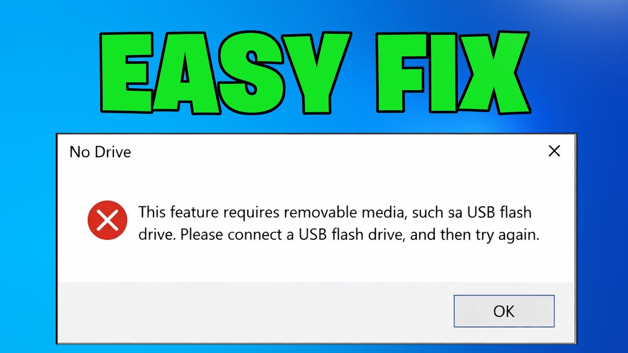 How To Fix This Feature Requires Removable Media Password Reset Error in Windows - NEW 2026
