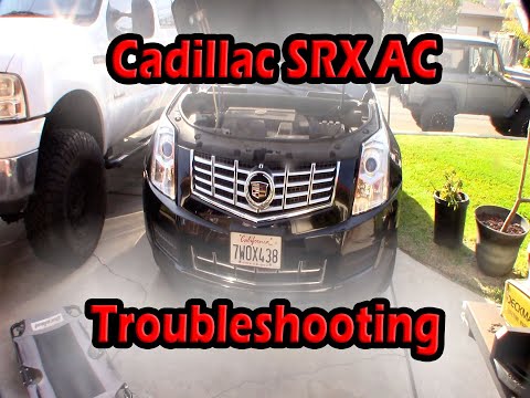 Cadillac SRX air conditioning intermittent warm at idle troubleshooting repair no AC pressure switch